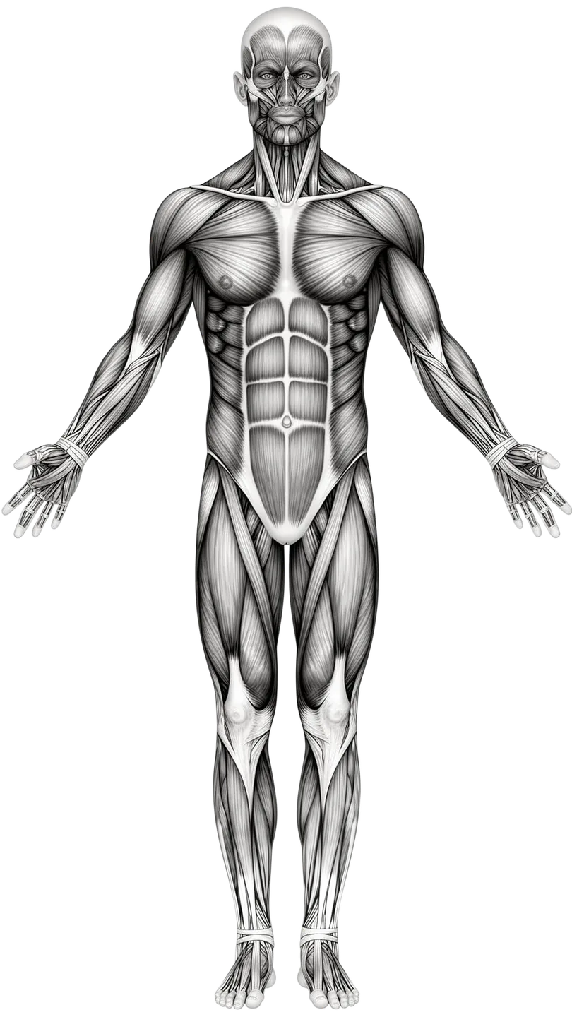 Human anatomy front view
